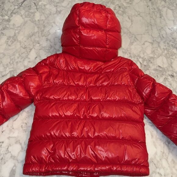 MONCLER RED DOWN JACKET 6Y - Picture 4 of 16